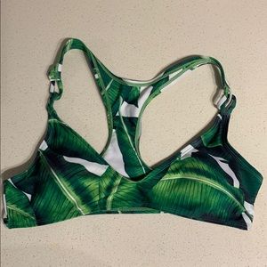 2/$15 Swim! Palm Leaf Racerback Bikini Swim Top